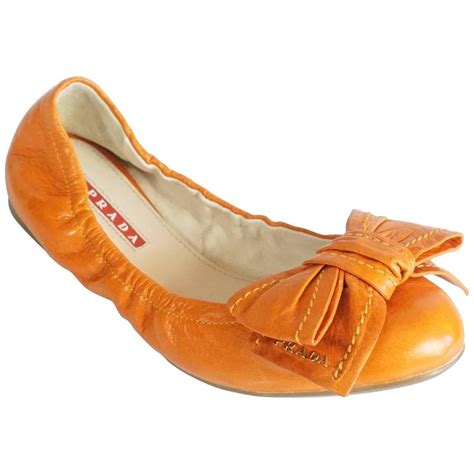 orange prada boots|prada flat heel shoes.